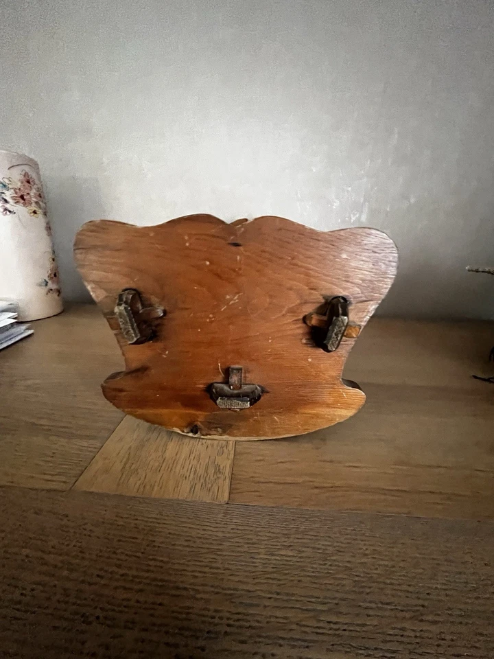 Ancien Berceau de Poupée En Bois avec son Matelas - Photo 4/4