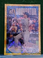 2018 Donruss Dominator Gold #8 Corey Seager 79/99 Dodgers Rangers