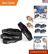 Multi-Level Hand Exerciser Set - 4 Pack for Grip Strength  Finger Flexibility