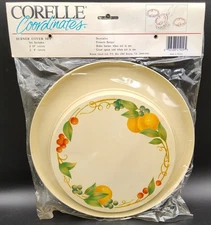 NOS NIP Corelle Coordinates Abundance Metal 4 Burner Cover Set 10" & 8"