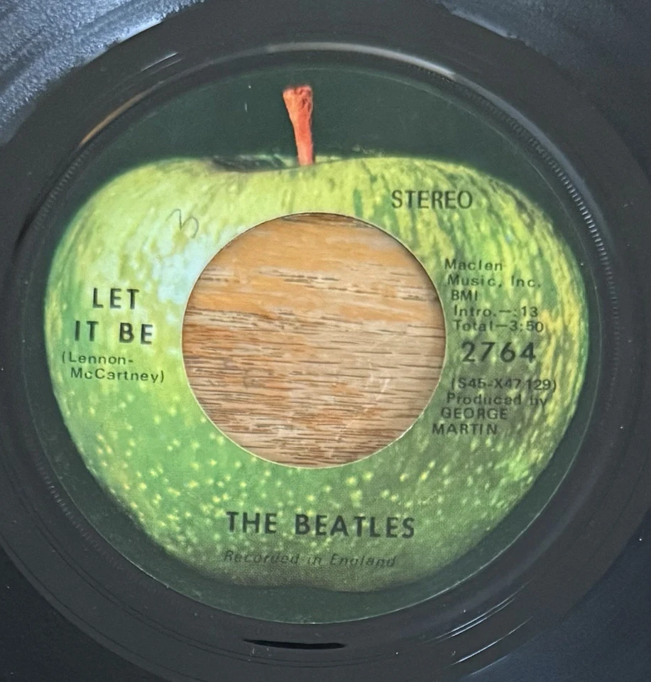 Beatles Let It Be Apple 2764 W/PS! 1st Pressing W/ Capitol Logo PS Is  NM! - Image 3 of 4