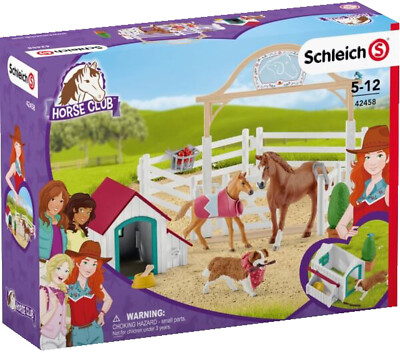 Schleich Horse Club Horses Invited By Hannah With Dog Ruby 42458