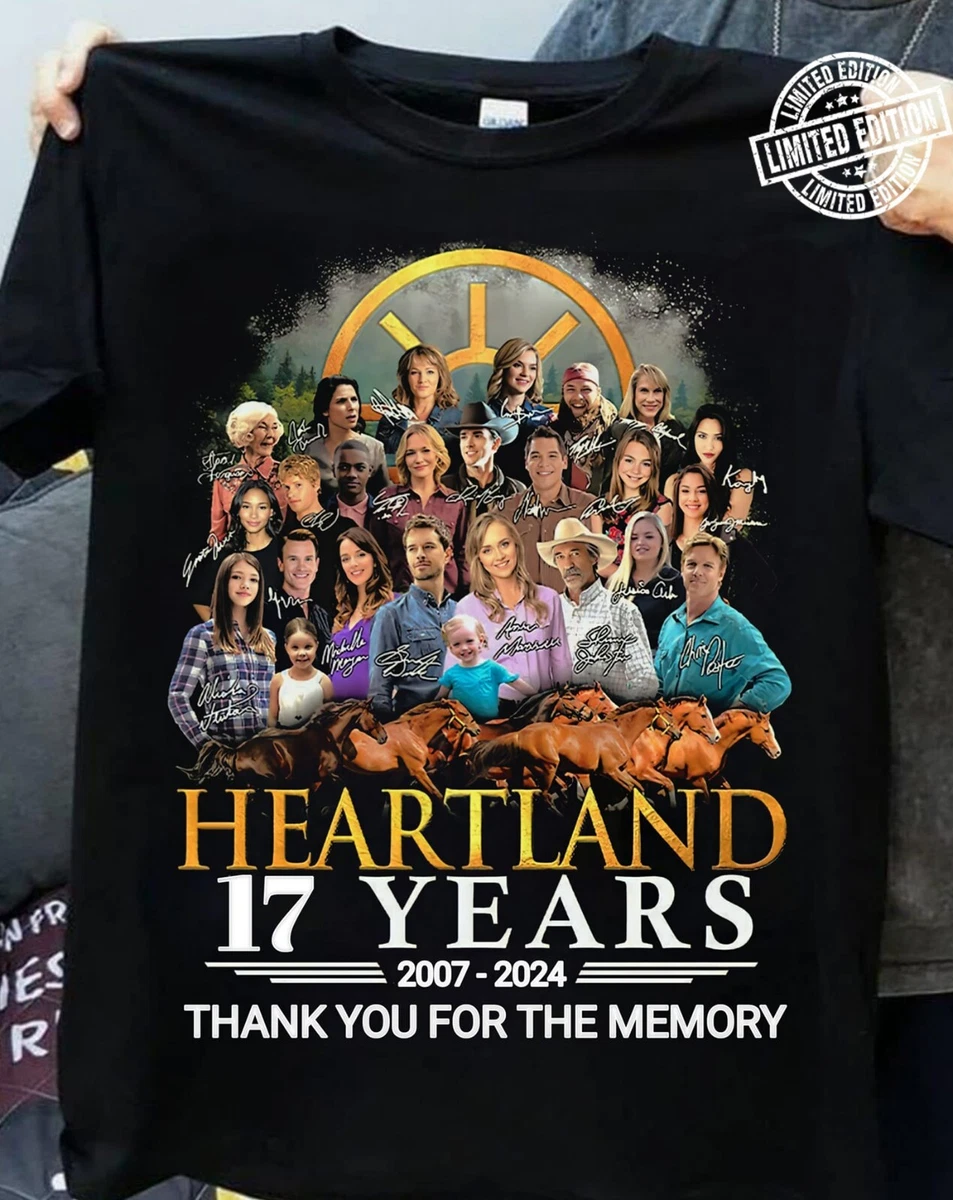 NEW Heartland 17 Years 2007 2024 Thank You For The Memories Tshirt