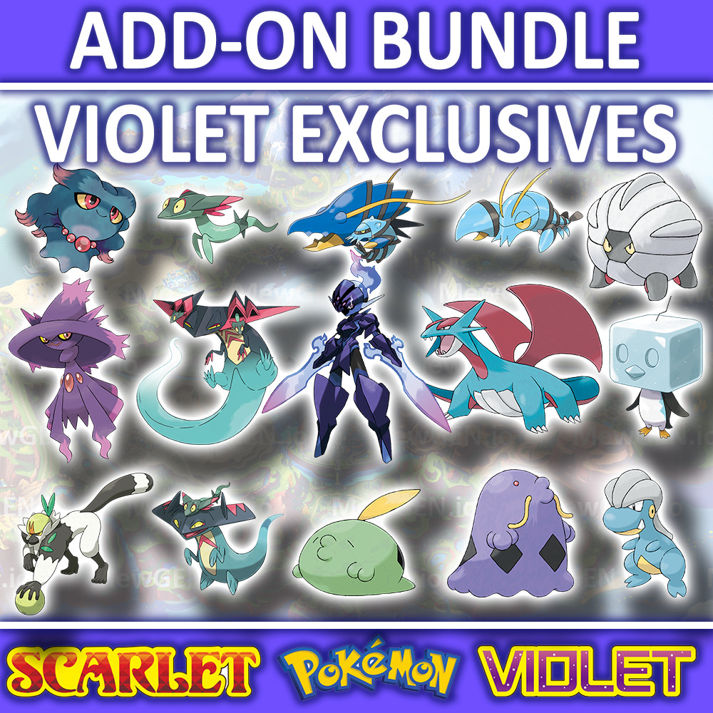 Pokemon Scarlet and Violet ✨Shiny 6IV Paradox Pokemon (ALL SCARLET  EXCLUSIVES)✨