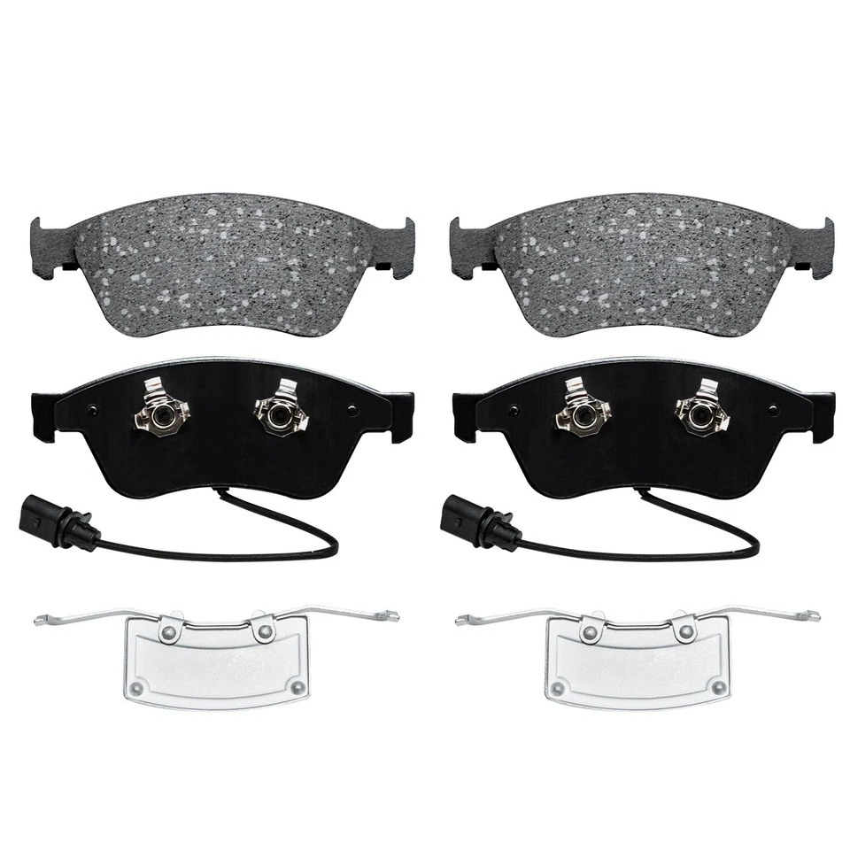 Pastillas de freno delanteras de cerámica + herrajes para Audi A8 Quattro S6 S8 Volkswagen Phaeton Foto 3 de 4