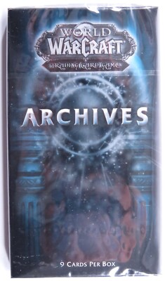 World of Warcraft ~ ARCHIVES Sealed 9 Card BOOSTER PACK WoW TCG Blizzard