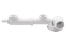 Double Cuisine Évier Siphon Vidange 1 1/2" x 40mm Entrée Lave-Vaisselle