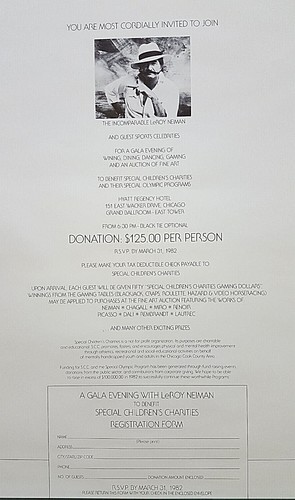 Vintage 1982 Leroy Neiman Chicago charity gala advertisement Poster 13"x36" - Picture 4 of 5