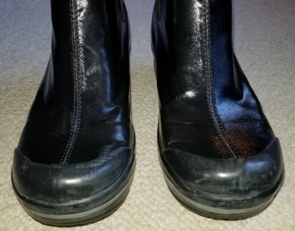 Botas Mujer-DANSKO-lona Recubierta Negra "Vail Rain Boot" Pull on-38 (7.5-8 EE. UU.) Foto 3 de 4