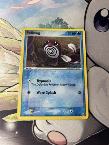 Poliwag 67/115 EX Unseen Forces Pokemon Card Reverse Holo Rare DMG - Picture 1 of 4