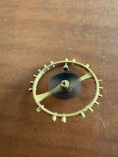 VINTAGE COMPLETE BALANCE W/ GOOD STAFF  FOR OMEGA 470-1327 WRIST WATCH MOVEMENT