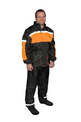 Fulmer 452 Legacy Mens Rain Suit Black/Orange