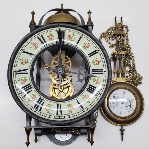 Skeleton Vintage Pendulum Tempus Fugit Clock Made in Germany eBay