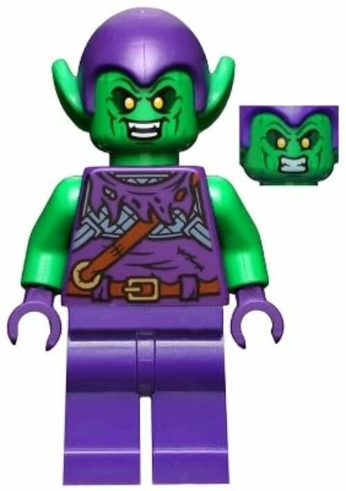 LEGO Marvel Superheroes: Green Goblin Minifigure with Glider and Pumpkin Bombs - Image 2 of 4