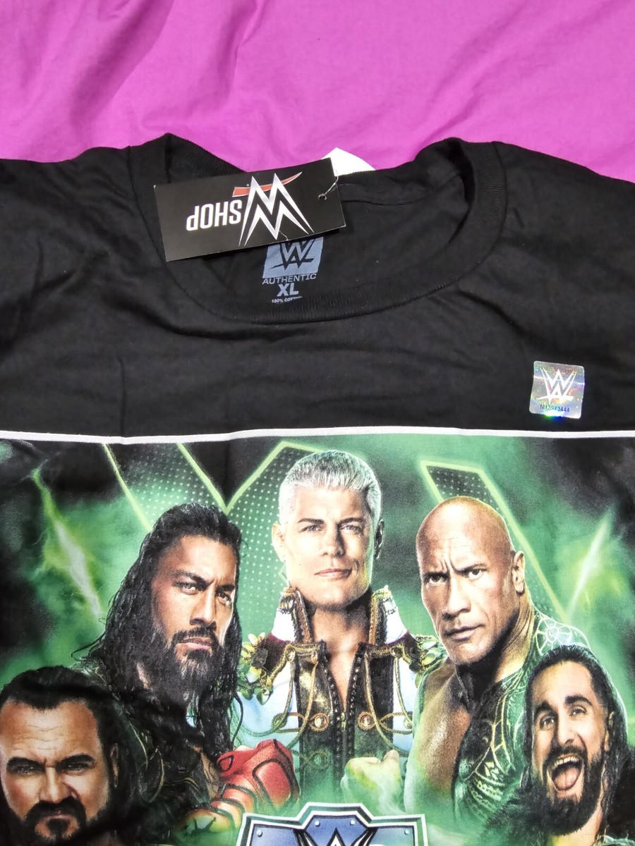 2024 WWE WRESTLEMANIA 40 I WAS THERE SHIRT Sz XL ROCK ROMAN CODY