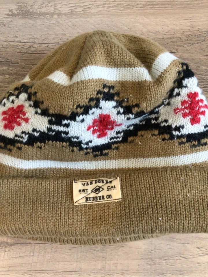 Van Doren Rubber CO. California Esquí Invierno Gorro Sombrero Diseño Suroeste Adulto Foto 4 de 4