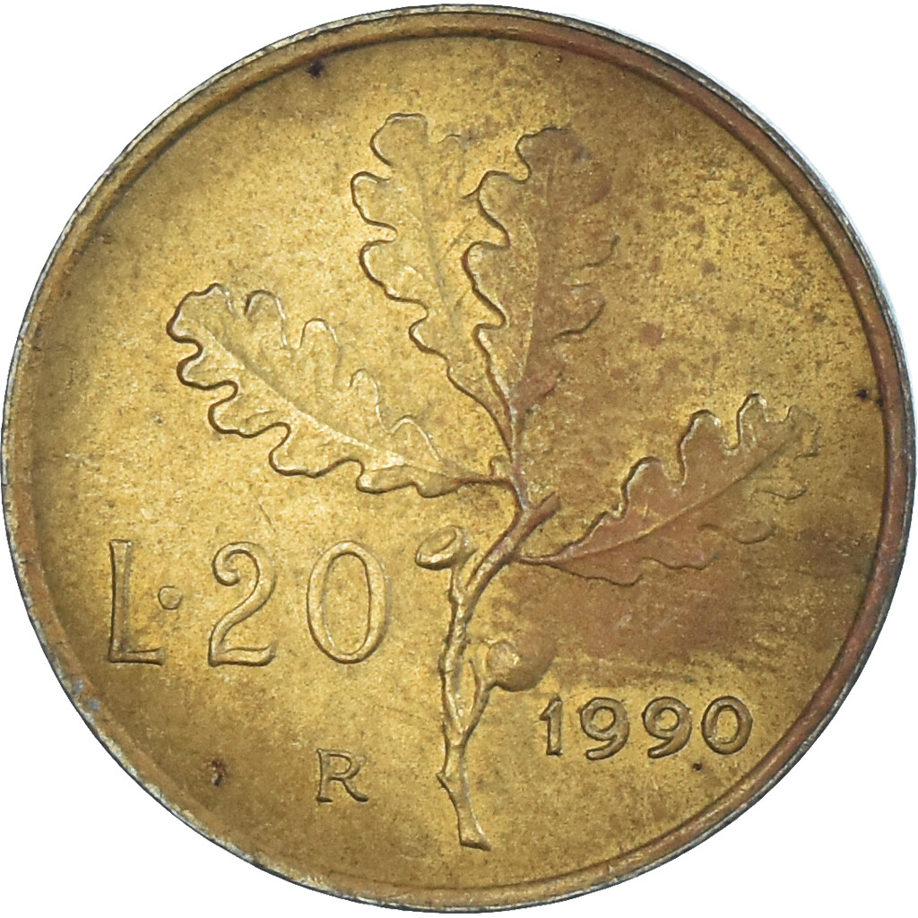 1302187] Coin, Italy, 20 Lire, 1990 | eBay