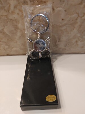 Disney Cruise Line DCL Key Chain logo mirror fob ship wheel Castaway Club New 