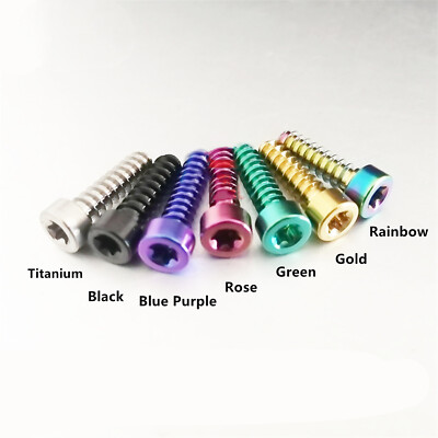Oil Slick Titanium Magura Brake Lever Clamp Screws Brake Repair Screw M5*17.5mm