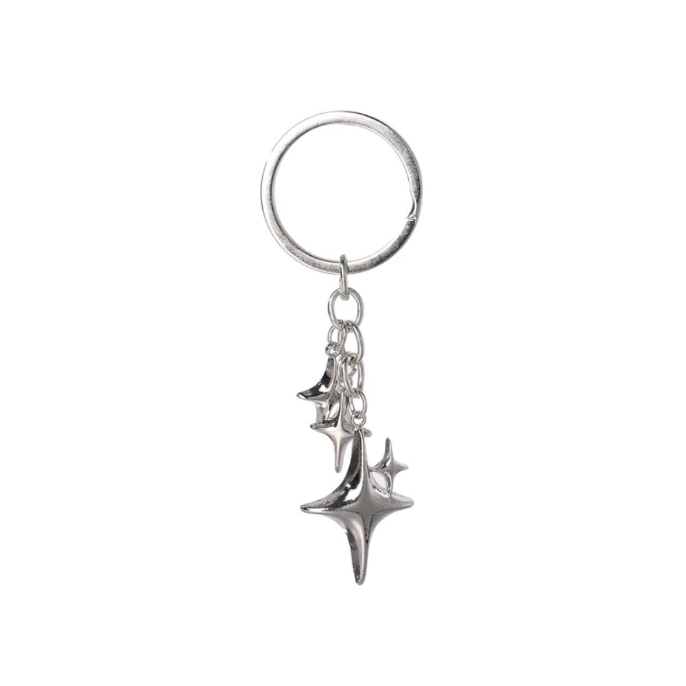 Zinc alloy Keychains Star  Metal Key Rings Gift Decoration Handmade Jewelry