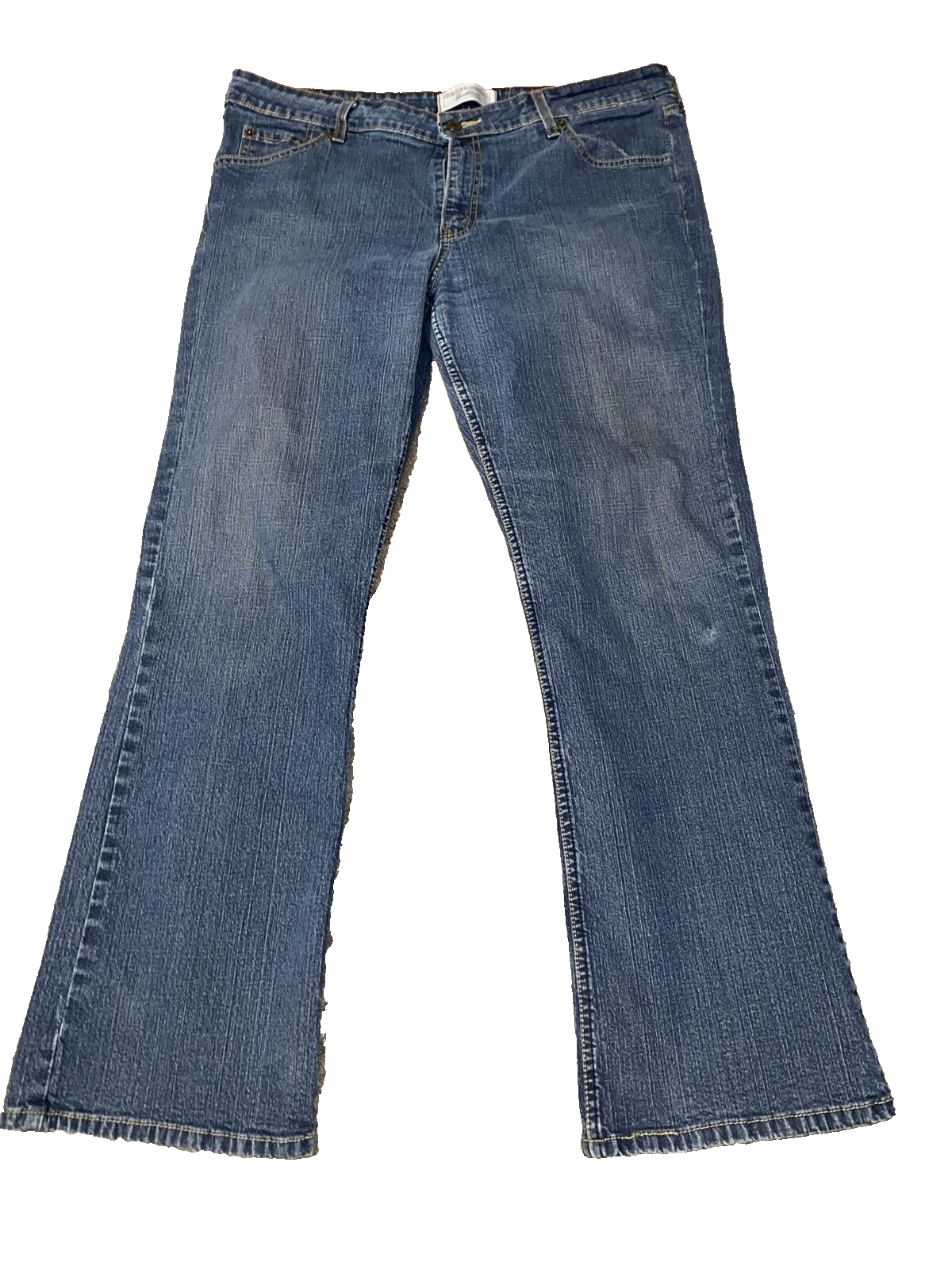 Levi Strauss Signature Misses Size 16 Medium Stretch Low Rise Bootcut DENIM JEAN