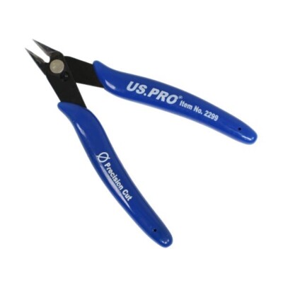 US PRO Tools Mini Präzisions-Drahtschneider 130 mm 2299 Blechschere bündig Kabel