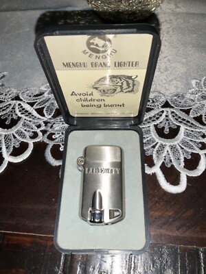 Menghu Liberty Lighter Butane Torch Lighter - Silver