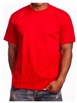 Men T-Shirt MAX HEAVY WEIGHT Plain Crew Neck S-7X & LT-5XLT Cotton Gym Big Tall