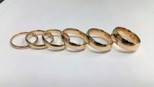14K Solid Yellow Gold Wedding Engagement Anniversary Men Women Band Size 5  13