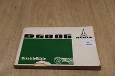 Deutz D6006 Lista części zamiennych Z1006-1 xb11160