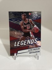 2024-25 Panini Revolution Basketball Legends Clyde Drexler Blue Cosmo /285