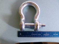 WLL 8 1/2 Ton 1" Galvanized Shackle