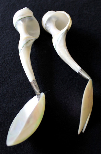 Caribbean Island Craft Souvenir Sea Shell Salad Utensils