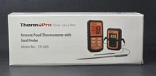 Therm Pro Remote Food Thermometer With Dual Prob No. TP-08S -NEW Complete In Box