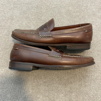 Johnston & Murphy Shoes Mens Size 11.5 M Brown Leather Slip  display picture 1
