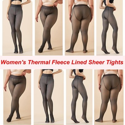 Damen-Thermo-Kompressionsstrumpfhose mit hohem Bund Winter Tights Warm Leggings