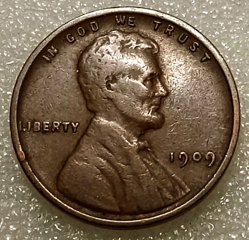 🟤 1909-VDB Lincoln Wheat Cent .. Fine Condition
