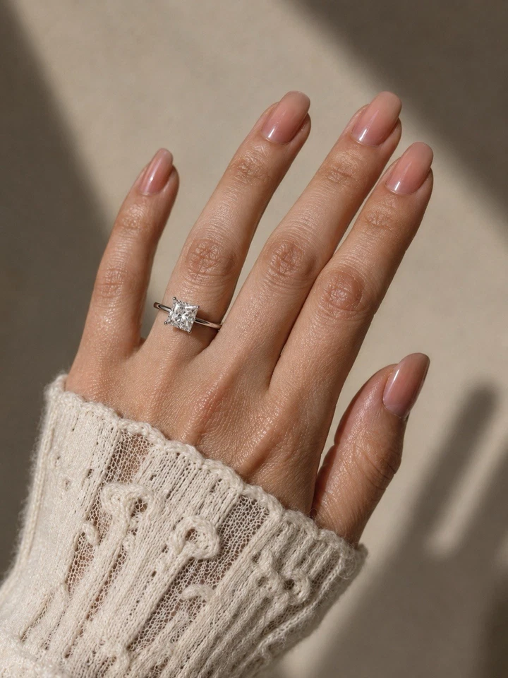 Lab Grown Diamantring 1,05 ct VS1 aus 14K Weißgold Gr.55 - Bild 4 von 4