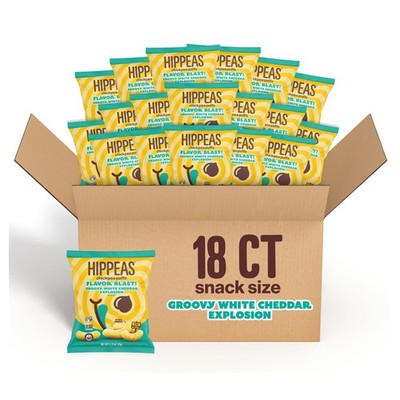 Hippeas Chickpea Puffs, Flavor Blast White Cheddar Explosion, 0.75 Ounce Pack...