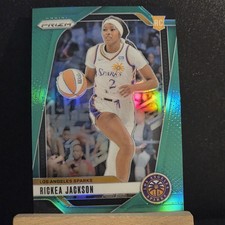 2024 Panini Prizm WNBA Rickea Jackson #60 (RC) Green Los Angeles Sparks Rookie