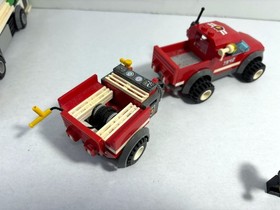 LEGO City LOT:  Garbage Truck 4432 + Off Road Fire  7942 + boat 4641