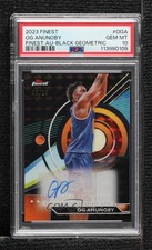 2023-24 Finest Black Geometric Refractor 5/25 OG Anunoby PSA 10 GEM MT Auto 0r0s