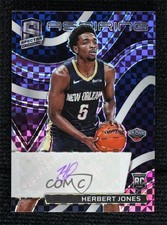 2021 Panini Spectra Aspiring Purple Prizm 21/35 Herbert Jones #AA-HJN Auto 02ez