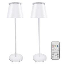 2 Pack Table Lamp Touch Rechargeable Lamps with Table Lamp Remote