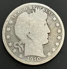 1910-S Barber Silver Half Dollar