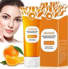 Orange Peeling Gel,Orange Face Scrub,Natural Body Scrub for Deep Cleansing Mois
