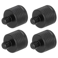 Mic Stand Adapter 3/8 Female to M8 Male Thread Screw Aluminum Alloy 4 PCS