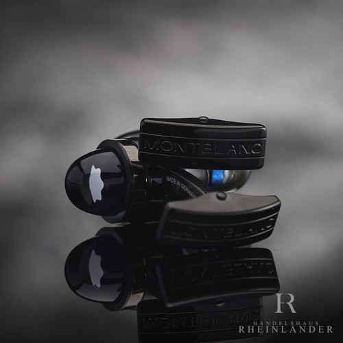 Montblanc Mens Accessories Cufflinks Starwalker Mars Steel and Lacquer ID 128394 - Picture 4 of 4