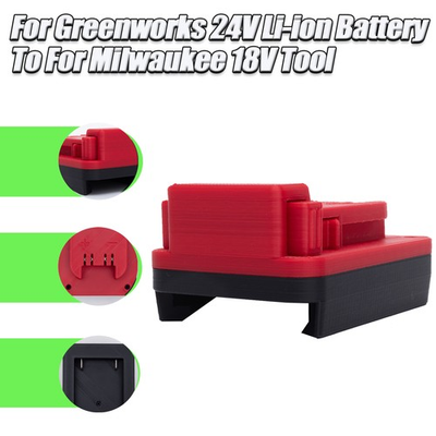 #ad Adapter For Greenworks 24V Li Ion Battery To For Milwaukee 18V Power Tools $28.99