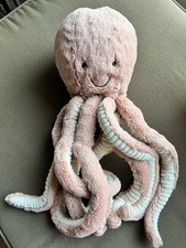 JELLYCAT London Large 18  ODELL Octopus Stuffed Plush Animal Pink Blush